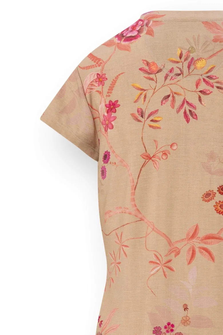 Dalia Nachthemd Kurze Ärmeln Marigold Rosa