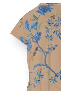 Dalia Nachthemd Kurze Ärmeln Marigold Blau