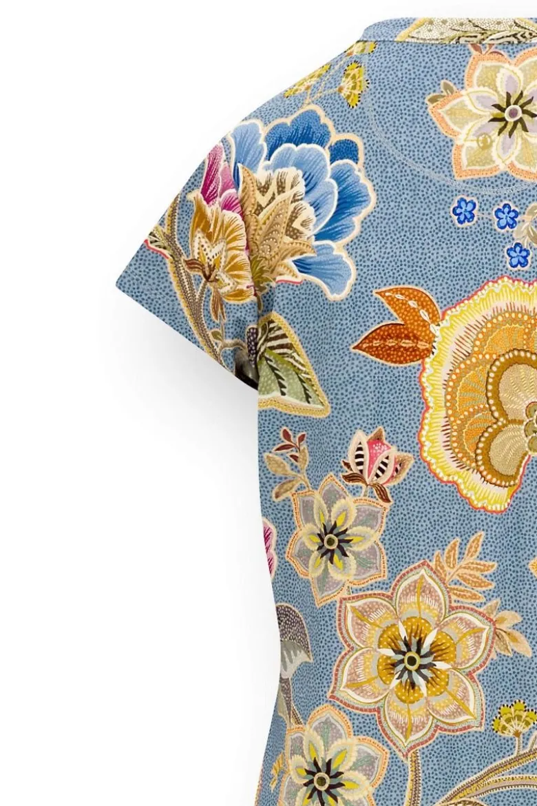 Dalia Nachthemd Kurze Ärmeln Matata Blau