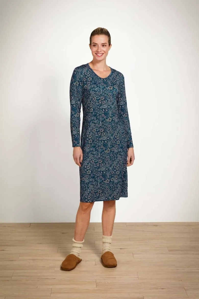 Danai Nachthemd Langen Ärmeln Daisy Dreams Blau