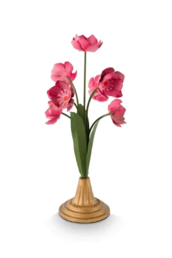 Deko Blume Metall Rosa 36cm