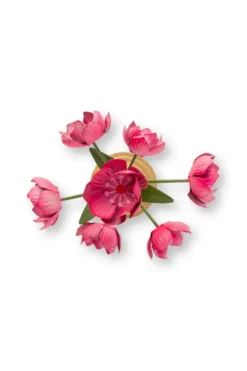 Deko Blume Metall Rosa 36cm