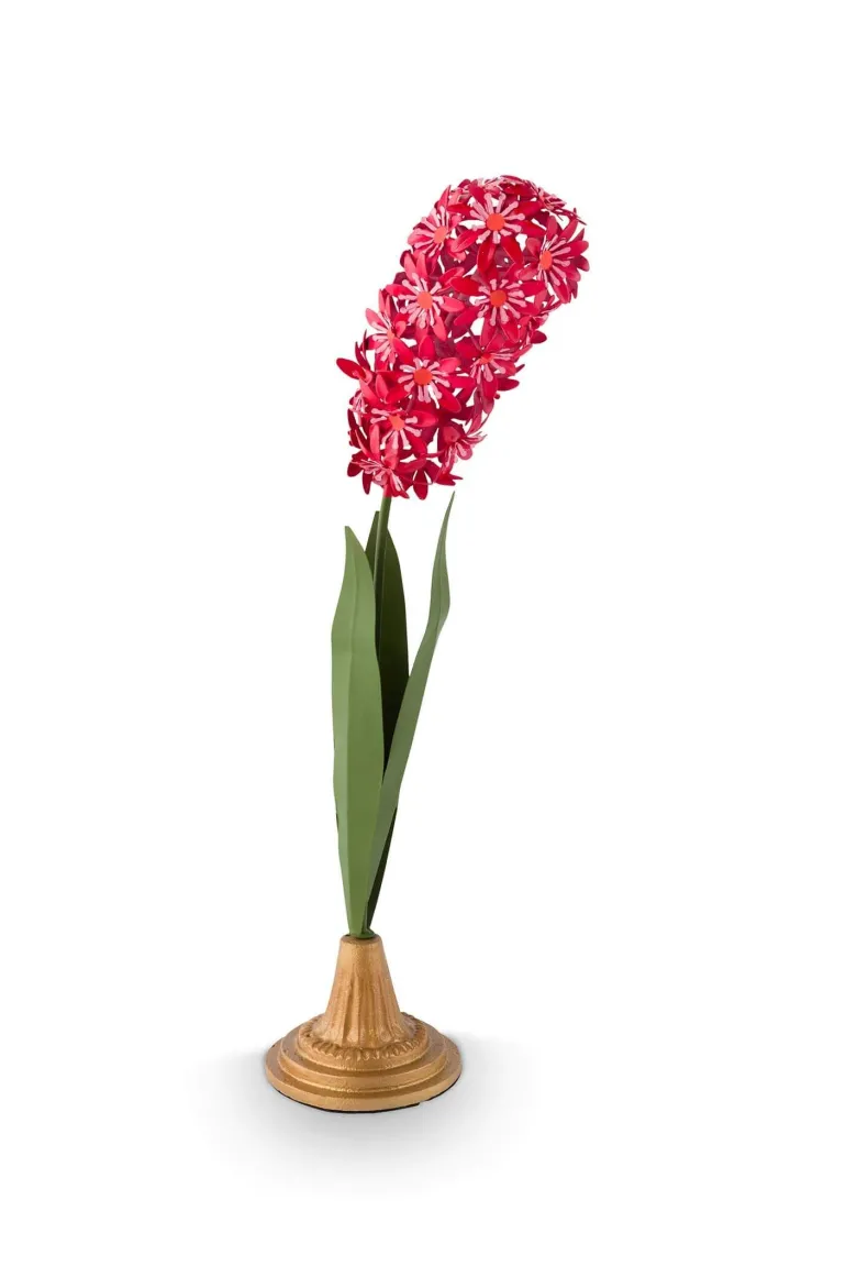 Deko Blume Metall Rosa 48cm