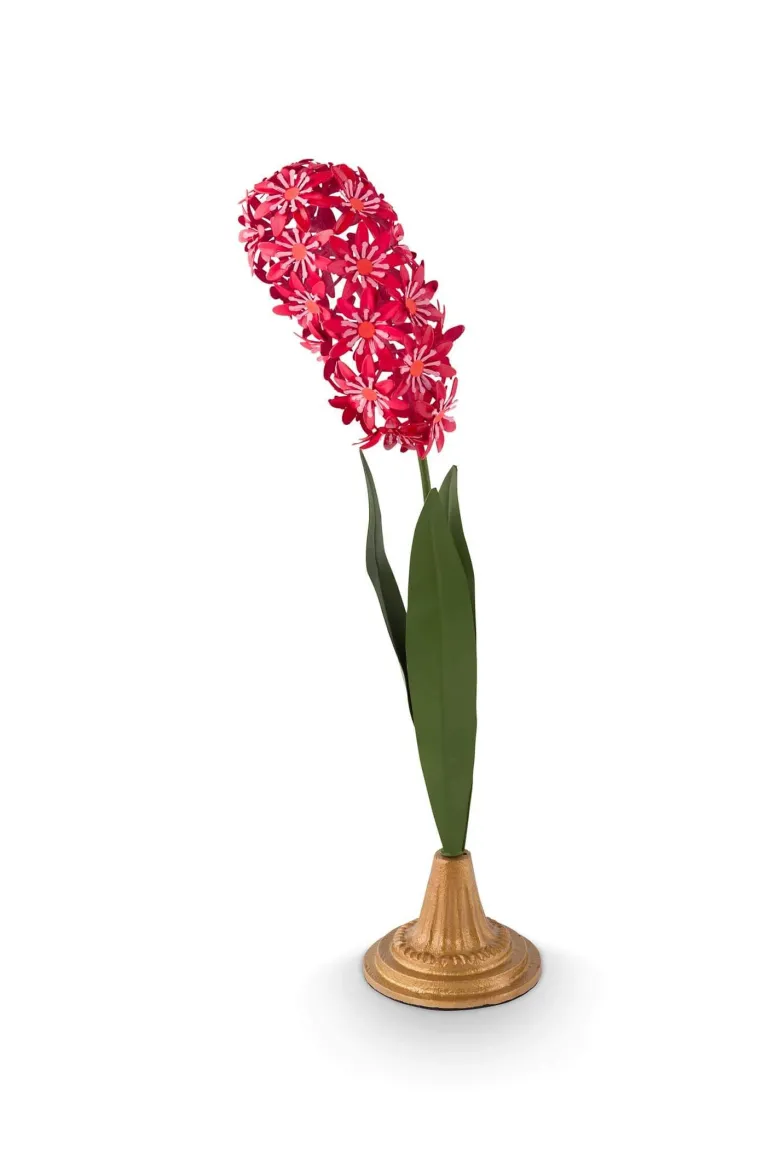 Deko Blume Metall Rosa 48cm