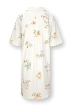 Dewi Nachthemd Kurze Ärmeln Blossom Chique Weiss