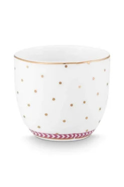Eierbecher Jolie Punkte Gold Rosa
