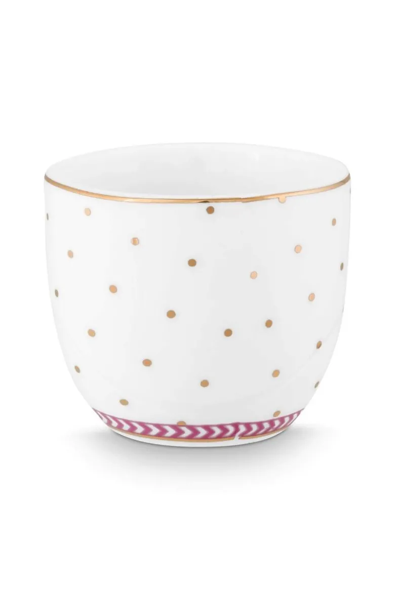 Eierbecher Jolie Punkte Gold Rosa