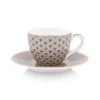 Espresso Tasse & Untertasse Blooming Tales Khaki 120ml