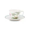 Espresso Tasse & Untertasse Jolie Punkte Gold Blau