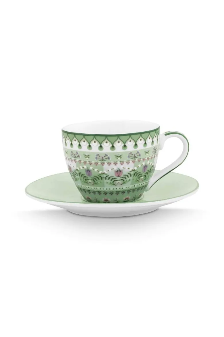 Espresso Tasse & Untertasse Lily&Lotus Moon Delight Hellgrün