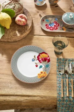 Essteller Blooming Tales Blau 26.5cm