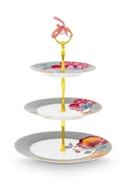 Etagere 3 Ebenen Blooming Tales Fantasy Blau