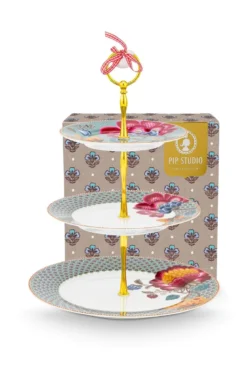 Etagere 3 Ebenen Blooming Tales Fantasy Blau