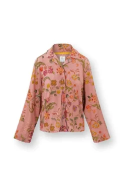 Faye Top Langen Ärmeln Coco Flower Koralle