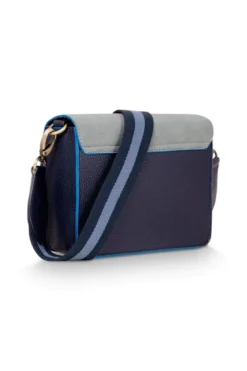 Fenna Schultertasche Klein Uni Blau