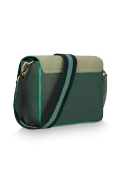 Fenna Schultertasche Klein Uni Grün