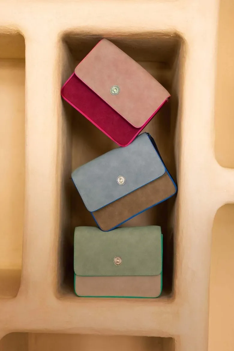 Fenna Schultertasche Klein Uni Grün