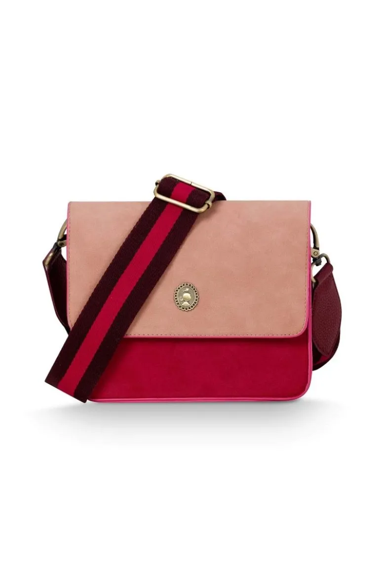 Fenna Schultertasche Klein Uni Rot