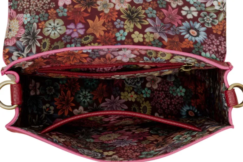 Fenna Schultertasche Klein Uni Rot