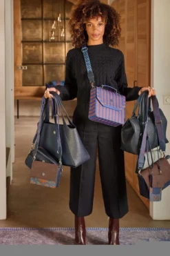 Fia Handtasche Gross Blau
