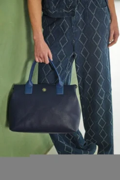 Fia Handtasche Gross Blau