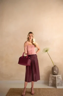 Fia Handtasche Gross Rot