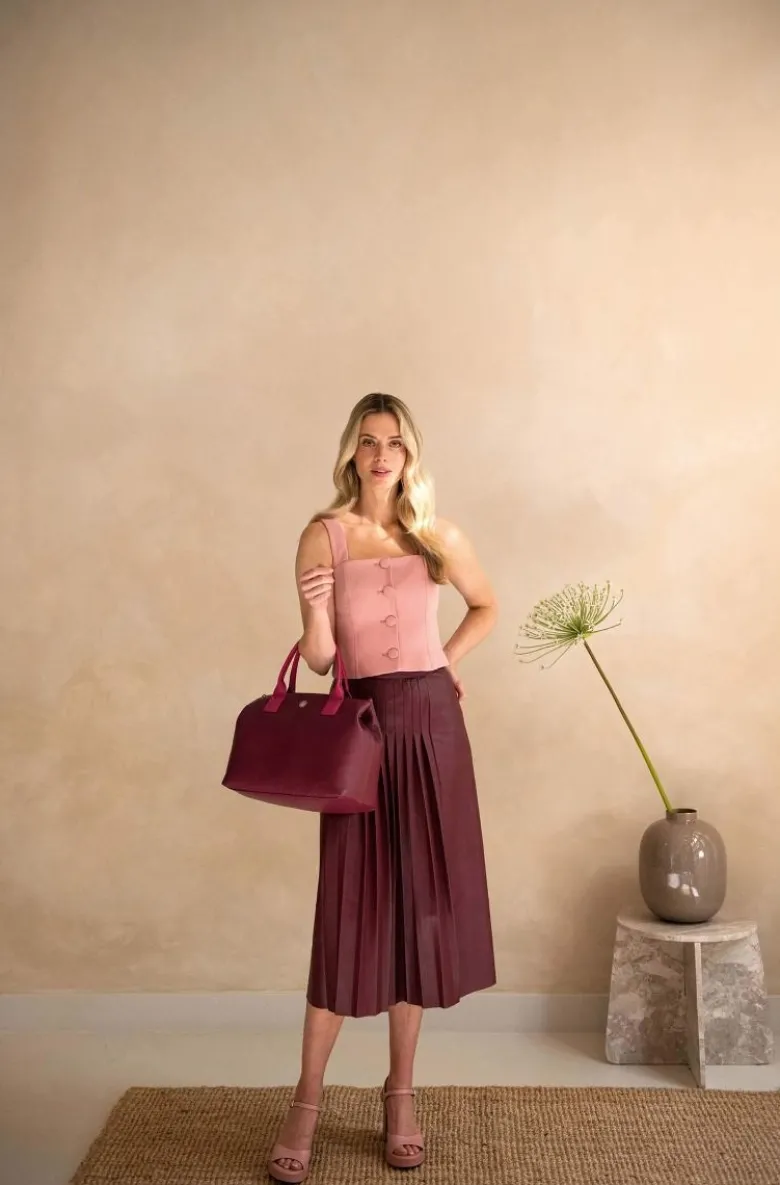 Fia Handtasche Gross Rot