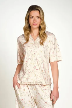 Flora Top Kurze Ärmeln Little Delhi Gebrochen Weiß