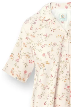 Flora Top Kurze Ärmeln Little Delhi Gebrochen Weiß