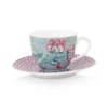 Flower Festival Espresso Tasse & Undertasse Hellblau