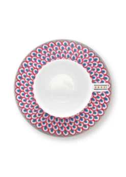 Flower Festival Espresso Tasse & Undertasse Hellblau