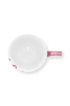 Flower Festival Tasse Gross Dunkelrosa