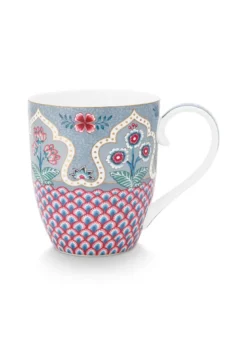 Flower Festival Tasse XL Deco Hellblau