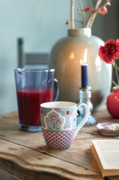 Flower Festival Tasse XL Deco Hellblau