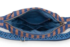 Freya Schultertasche Streifen Blau