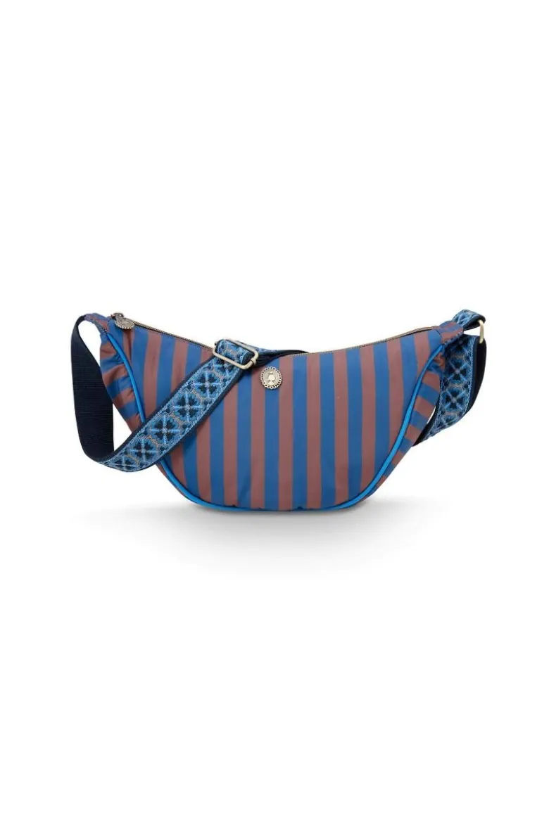 Freya Schultertasche Streifen Blau