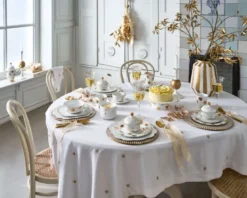 Frühstücksteller Dot Delight Weiss-Gold 23cm