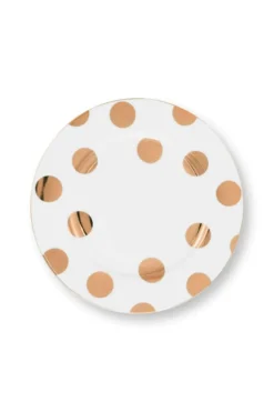 Frühstücksteller Dot Delight Weiss-Gold 23cm