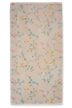 Große Handtuch Les Fleurs Khaki 70x140 cm