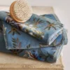 Große Handtuch Secret Garden Blau 70x140cm