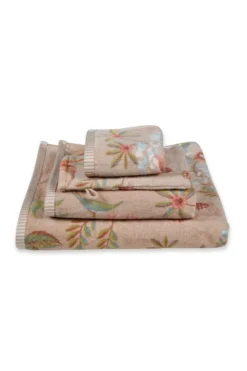 Große Handtuch Secret Garden Khaki 70x140cm