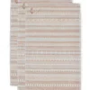 Gästehandtuch Set/3 Geometric Print Sand 30x50cm