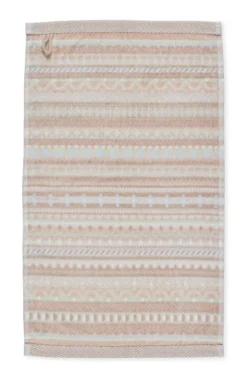 Gästehandtuch Set/3 Geometric Print Sand 30x50cm