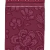 Gästehandtuch Set/3 Jasmin Jacquard Dunkelrosa 30x50cm