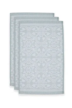 Gästehandtuch Set/3 Tile de Pip Hellblau 30x50 cm