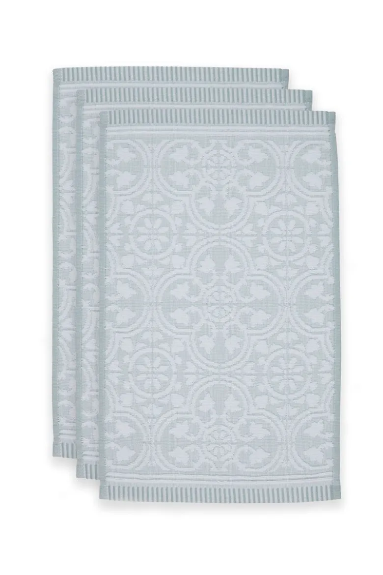 Gästehandtuch Set/3 Tile de Pip Hellblau 30x50 cm
