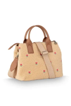 Handtasche Fia Mittelgroß Teddy Sand