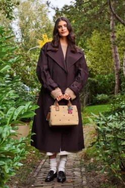 Handtasche Fia Mittelgroß Teddy Sand