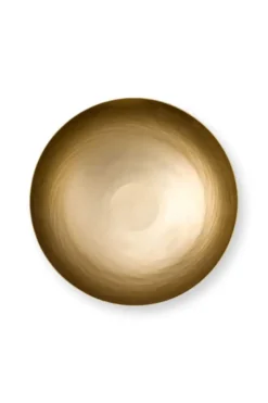 Hohe Schale Metall Matt Grün 23cm