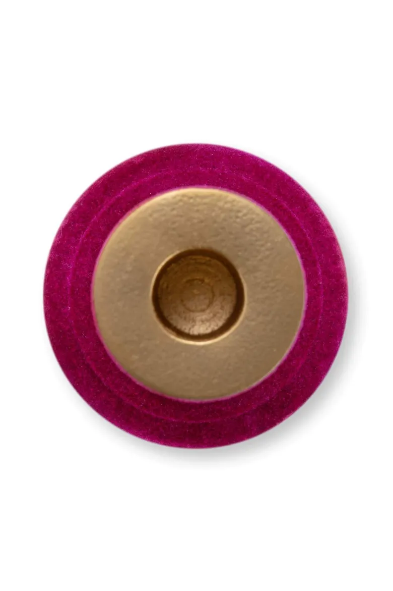 Kerzenhalter Samt Rosa 27cm